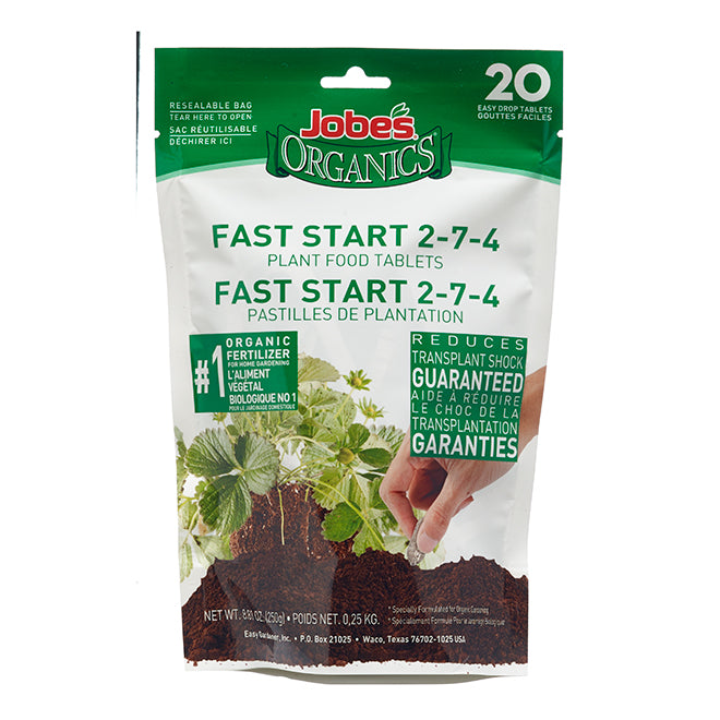 JobesOrganics Plant Fertilizer Fast Start 2-7-4  20 tablets