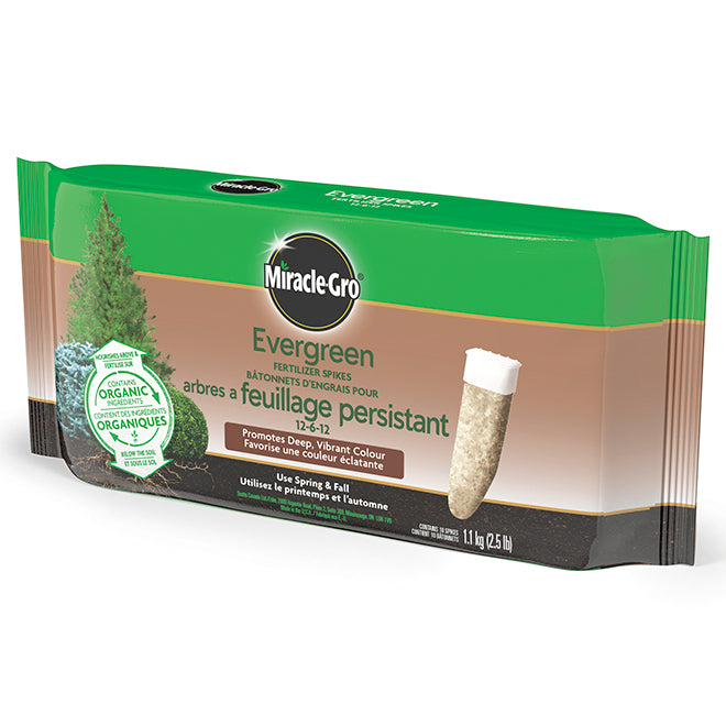 Miracle Gro Evergreen Fertilizer Spikes 12-6-12 10 pk