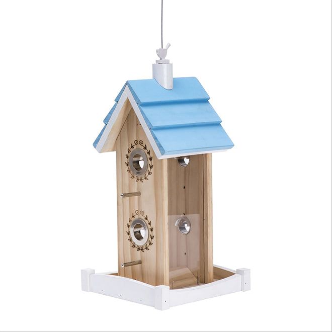 Perky Pet "Chalet" Bird Feeder - Blue