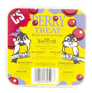 C&S Berry Treat Suet for Birds - All Year - 333 g