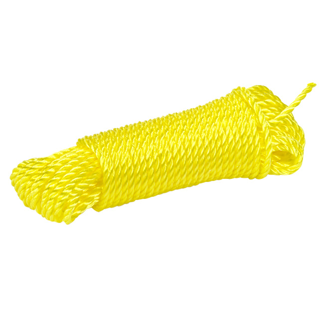 Ben-Mor Twisted Polypropylene Rope 3 Strand 3/16"x50' Yellow