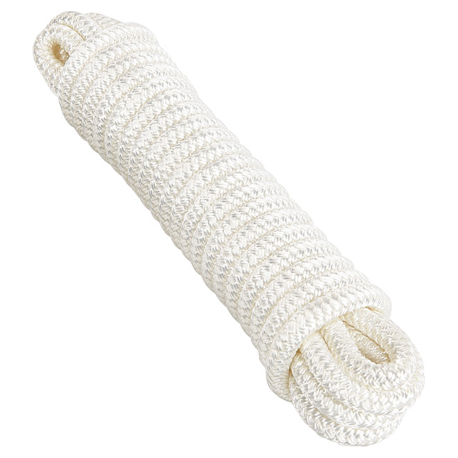 Ben-Mor Nylon rope- Double Braided 1/2"x25' White