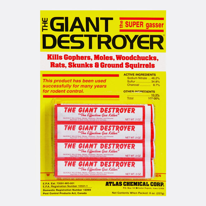 Greenleaf "Giant Destroyer" Rodent Control Gas Sticks 4pk