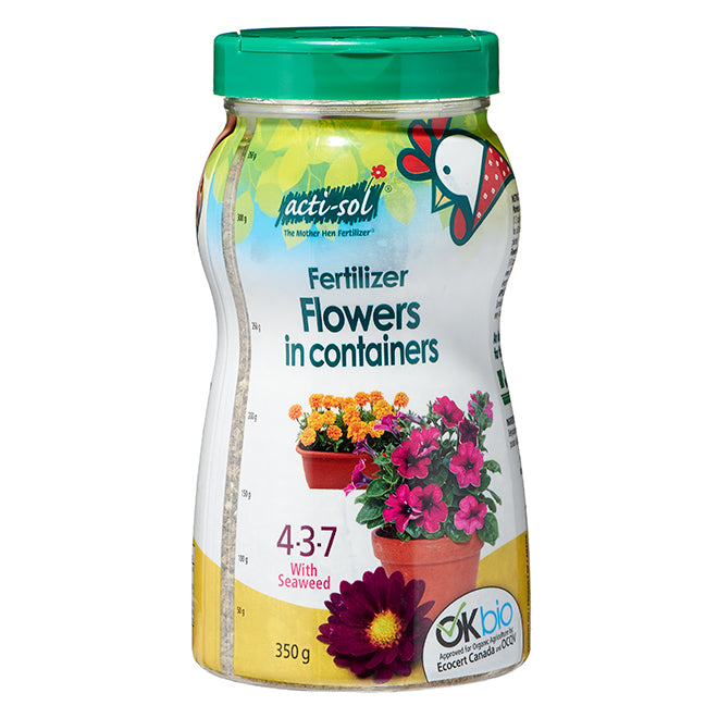 Acti-sol Hen Fertilizer for Flowers in Containers 4-3-7  350g