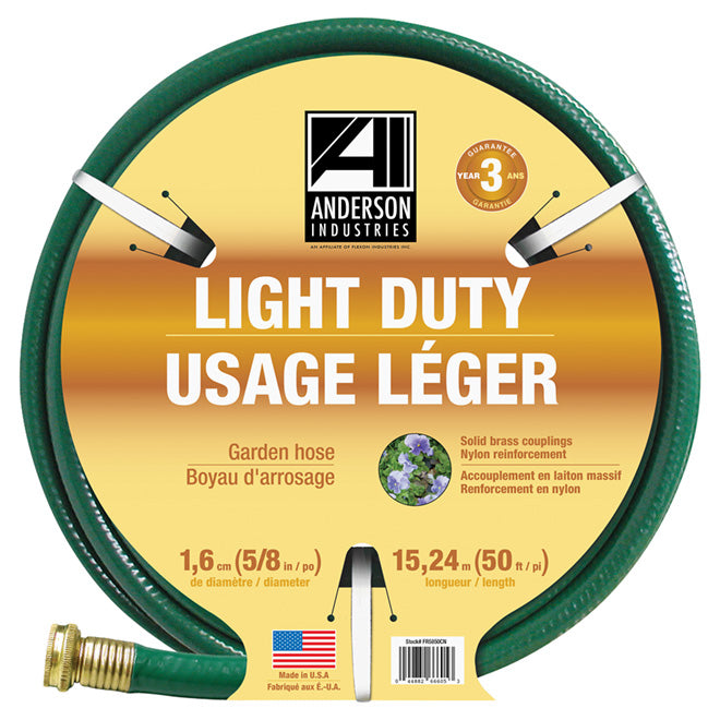 Anderson Industries Light Duty Garden Hose - 5/8"x50'