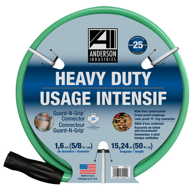 Anderson Industries "Heavy Duty" Garden Hose 5/8"x50'
