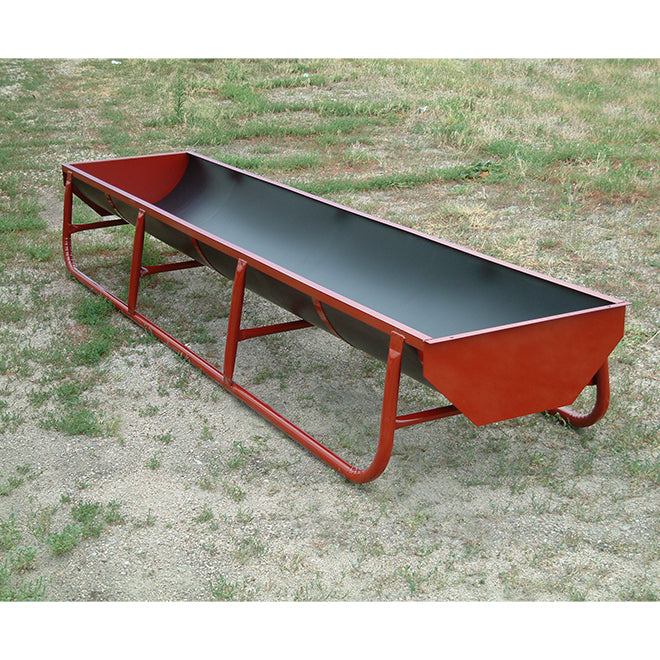 Heavy-Duty Bunk Feeder - Galvanized/Poly - 132" x 34" x 20"