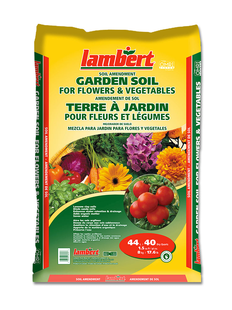 Lambert Organic Garden Soil Amendment for Flowers and Vegetables (OMRI Listed) - 44L