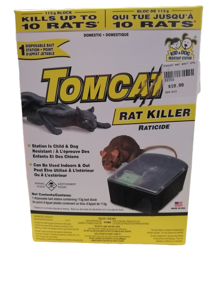 TomCat Rat Killer 1 Pre Loaded Disposable Bait Staion