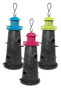 Mixed Seed Lighthouse Feeder Assorted Colours