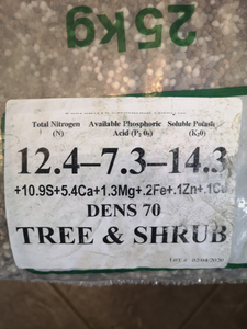 Holmes Tree And Shrub Fertilizer 12.4-7.3-1.3 25kg